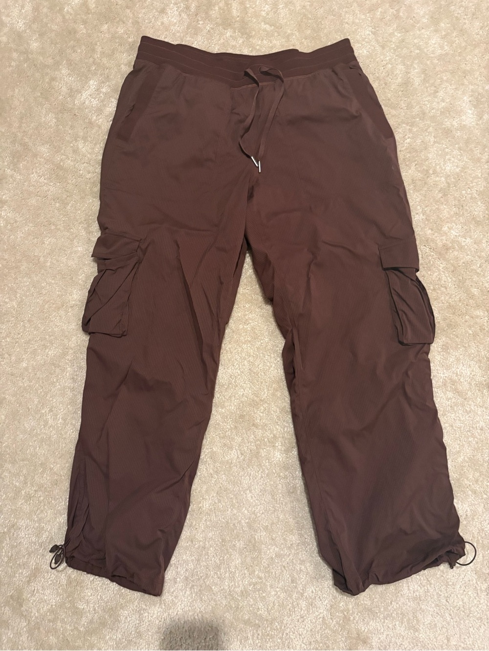 Lululemon Dance Studio Relaxed Fit Mid Rise Cargo Pant. Lava Cake. Sz XL.